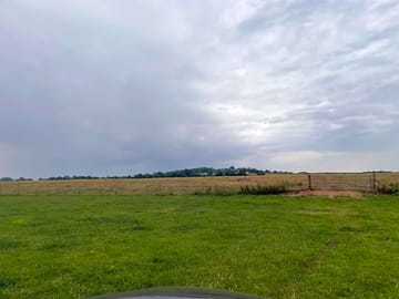 Field right on the river