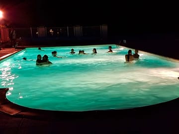 Nighttime swimming
