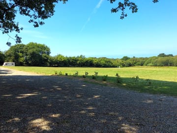Looking over the main camping field