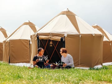 Mini yurts, ideal for couples