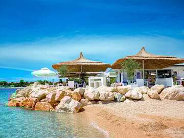 Beachfront bar