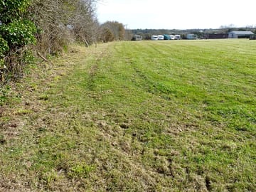 From the site looking downwards