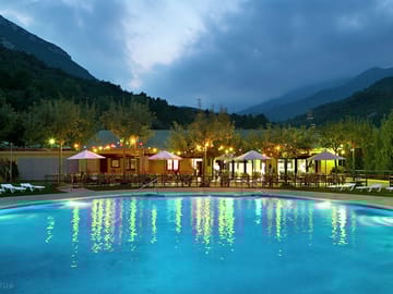 The swimming pool and the bar terrace