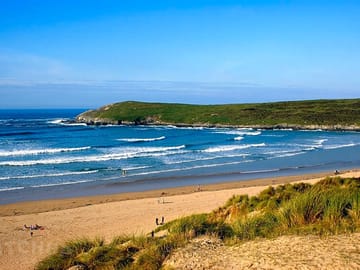 Crantock beach within walking distance of the site