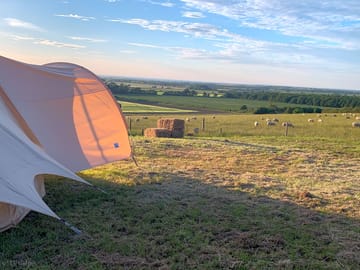 Views from the 5m bell tent
