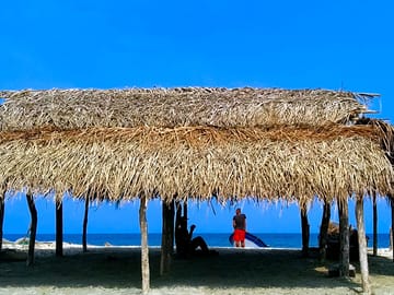 Pitches by the beach