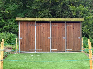 The shower block