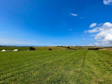 The view from the bell tent