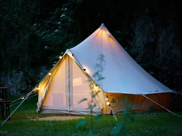 Bell tent exterior