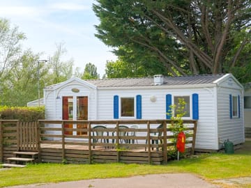 Caravan with terrace