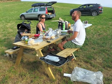 Bell tent pitch