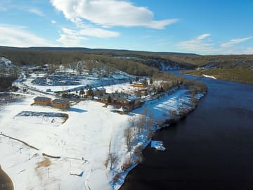Aerial view of the site