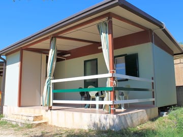 Outside of the cabin