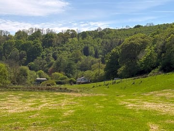 Views of sloping countryside