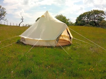 Space around the tent