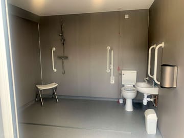 Accessible washroom with baby change
