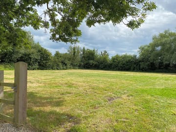 Quiet field off the road