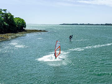 View over the menai strait, a haven for watersports enthusiasts