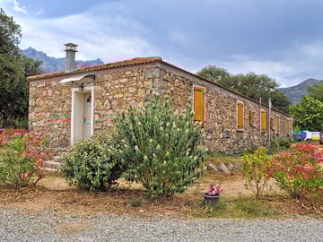 Outside the house