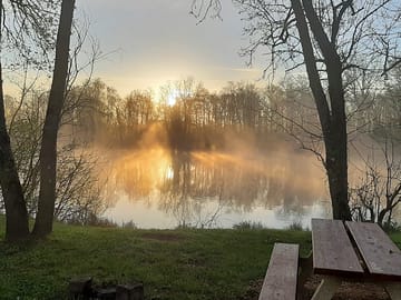 Sunset over the seille