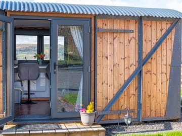 Shepherd's hut entrance