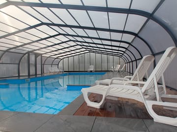 Covered heated pool