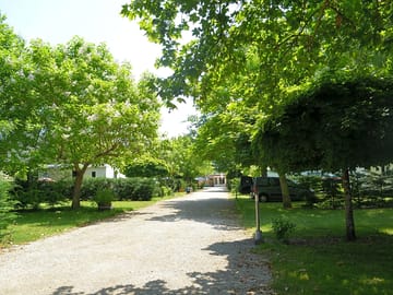 Wide paths for easy access to pitches