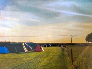 Sunset views over the campsite