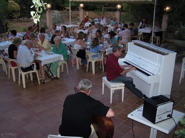 Piano bar and restaurant terrace