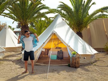 Bell tent exterior