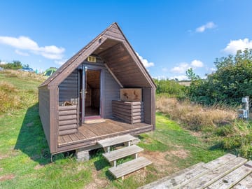 Coastal camping pod