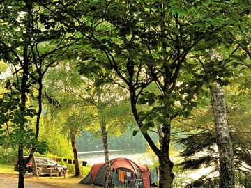Pitch with a view across the lake