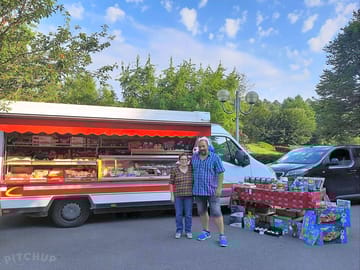 Food truck au camping en haute saison