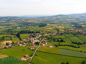 View over domaine des monts du mâconnais