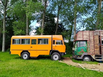 Truck and horsebox rented together - birthday party