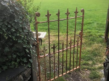 Gate into the hay field
