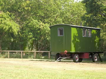 Shepherd's hut exterior