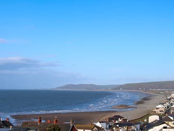 See the three-mile stretch of borth beach from site