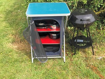 Barbecue and camp kitchen