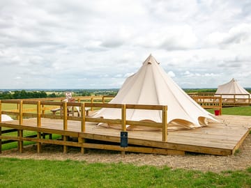 5m bell tents on platforms