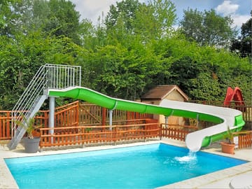 Second pool with slide