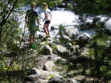 Have fun by the mountain creek
