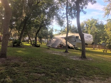 Set up in the shade