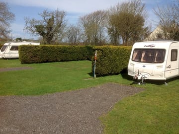 Our well tended caravan bays