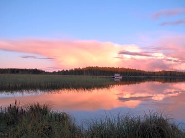 Enjoy wonderful sunsets right from your pitch