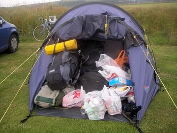 Even space for an extra tent for storing at no extra cost!