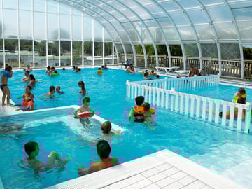 The heated indoor swimming pool