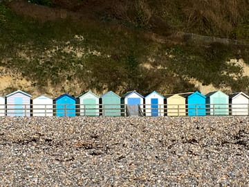 Beach huts nearby