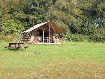 Safari tent front view