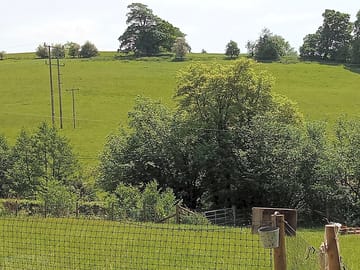 Windhover paddock is an acre and a half of gently sloping land pitch where you like.